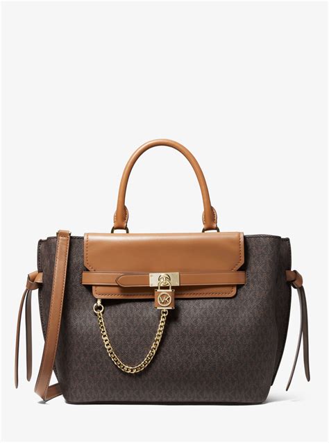 michael kors hamilton legacy large belted satchel|michael kors hamilton large tote.